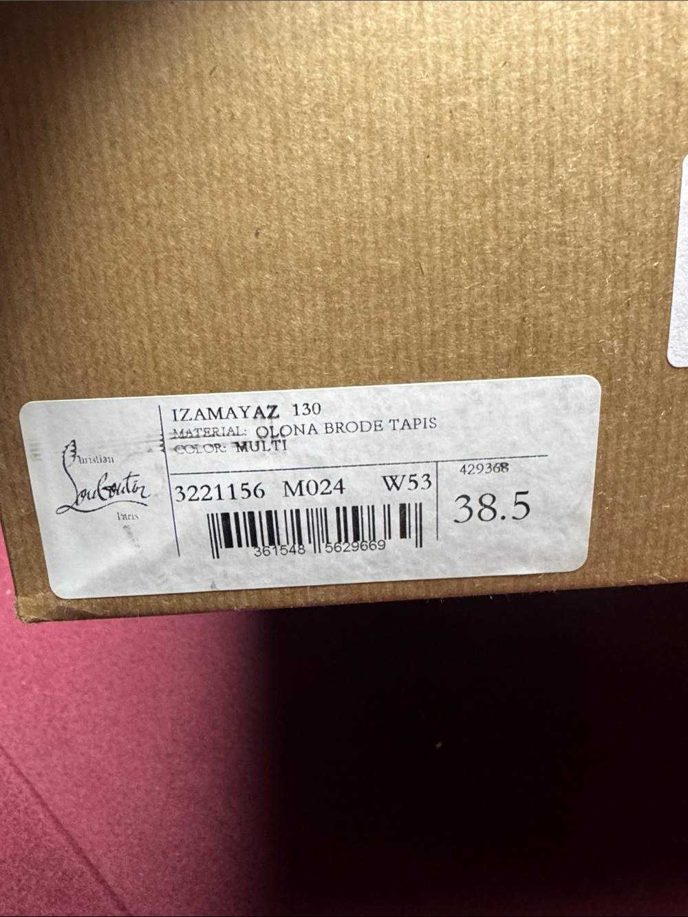 NIB CHRISTIAN LOUBOUTIN IZAMAYAZ 130
Size 38.5 VERYYYY RAREEEEE - Picture 4 of 4